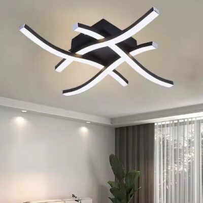 77-50602 SE LED 45 COSIMA BLACK 45x45x8cm 32W 3CCT WITH MEMORY IP20 2 YEARS WARRANTY Z3 HOMELIGHTING