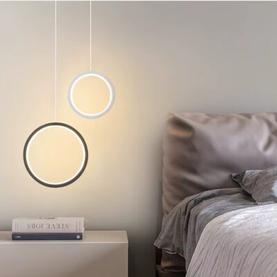 77-50614 SE LED 16 AINA BLACK AND WHITE PENDANT 16+22x100cm 16W IP20 3CCT WITH MEMORY 2 YEARS WARRANTY Γ HOMELIGHTING