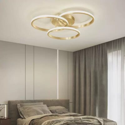 77-50671 SE LED 50 CICLIT PENDANT GOLD 38W 3CCT 50x50x20cm IP20 220V 2 YEARS WARRANTY Β2 HOMELIGHTING