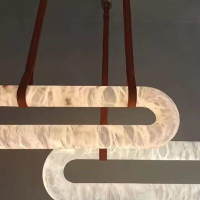 77-50585 SE LED 120 OVALADO MARBLE PENDANT 25x120x8cm 48w 2400lm 3CCT WITH CONTROL 2 YEARS WARRANTY HOMELIGHTING
