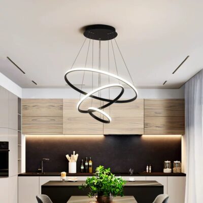 77-50637 SE LED 80 STELINA PENDANT BLACK 80-60-40cm 85w 3CCT IP20 220V 2 YEARS WARRANTY Β2 HOMELIGHTING