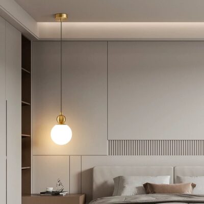 77-50659 SE21-BR-10 WASY PENDANT BRASS OPAL E14 10x100cm IP20 2 YEARS WARRANTY Ε3 HOMELIGHTING