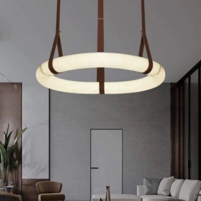 77-50582 SE LED 100 ANILLO MARBLE PENDANT D100cm 48w 2400lm 3CCT WITH CONTROL IP20 2 YEARS WARRANTY HOMELIGHTING