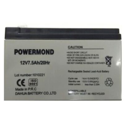 Μπαταρία 12V/ 7.5 AH POWERMOND Επαναφορτιζόμενη Μολύβδου ΜΕ ΦΑΡΔΥ ΠΟΛΟ