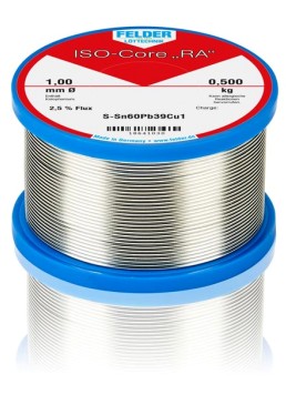 ΚΟΛΛΗΣΗ FELDER 1.0mm 500gr RA S-Sn60Pb40 με αλοιφη 18601030