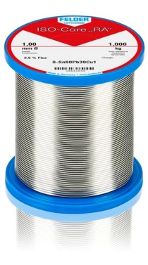 ΚΟΛΛΗΣΗ FELDER 1.0mm 1000gr  RA S-Sn60Pb40 με αλοιφη  18601040