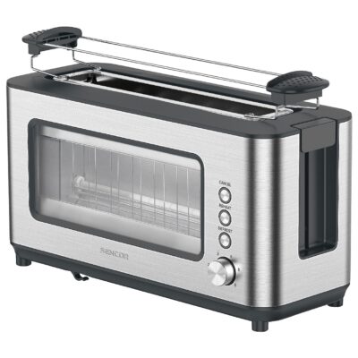 Φρυγανιέρα Sencor STS 4050SS 1200W με Μεγάλη Υποδοχή Ασημί