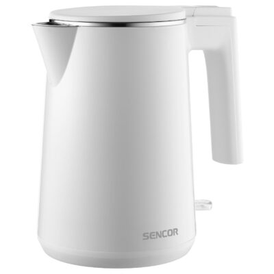 Βραστήρας Sencor SWK 0155WK 1 lt 1500 W με Αφαιρούμενο και Πλενόμενο Φίλτρο Κατά των Αλάτων Λευκό