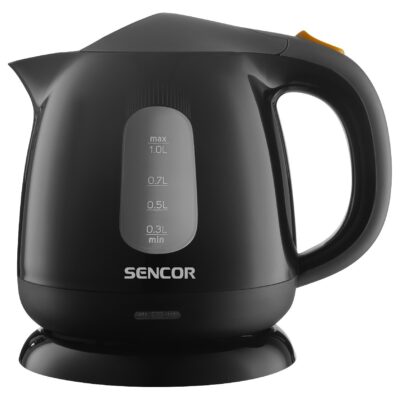 Βραστήρας Sencor SWK 1101BK 1 lt 100W με Αφαιρούμενο και Πλενόμενο Φίλτρο Ρύπων και Αλάτων Μαύρο