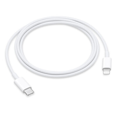 Καλώδιο Σύνδεσης Leki Orange Concept USB-C σε Lightning  Λευκό 1m