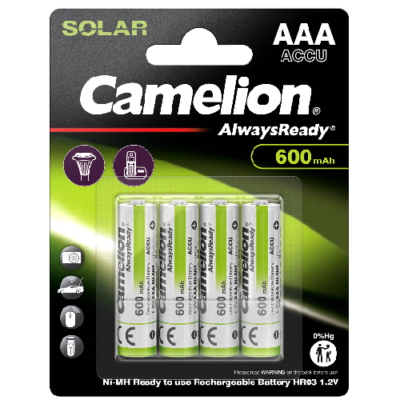R03AAA600mAh-BP4 ΜΠΑΤΑΡΙΑ CAMELION ALWAYS READY AAA CAMELION