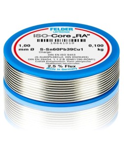 ΚΟΛΛΗΣΗ  FELDER 1.0mm 100gr  RA S-Sn60Pb40 με αλοιφη 18601010