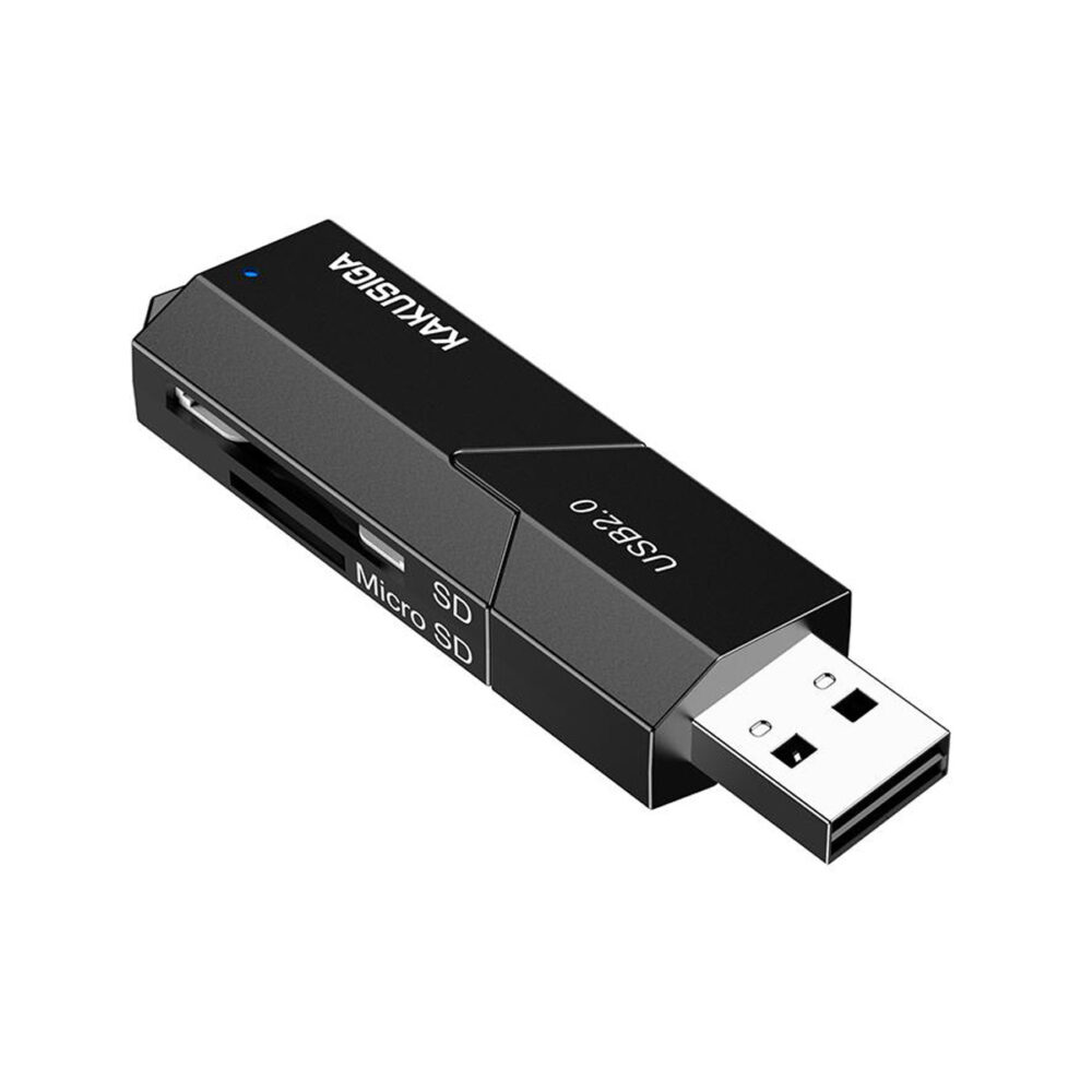 KSC-1411/BLACK USB 2.0 CARD READER 2 IN 1