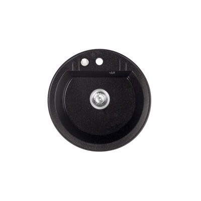 Νεροχύτης κουζίνας γραφίτη λαμπερό DRGM1/51HA FERRO Ø51cm