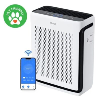 Levoit Vital 100S Καθαριστής Αέρα με φίλτρο HEPA, αισθητήρα ποιότητας αέρα και WiFi για χώρους 52m²