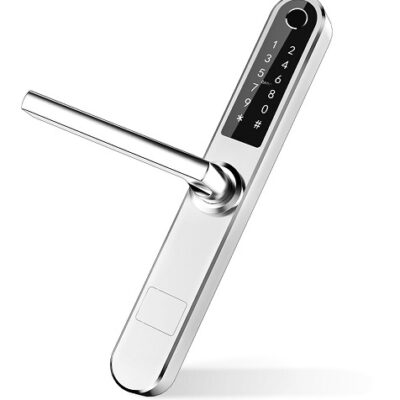 LILIWISE S31A-S Κλειδαριά Airbnb Ultra Slim Bluetooth με ψηφιακό πληκτρολόγιο αφής ασημί