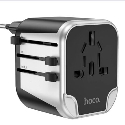 Αντάπτορας Hoco DC60 Universal EU, USA, UK, AUS και 2 x USB 5V / 2.4A