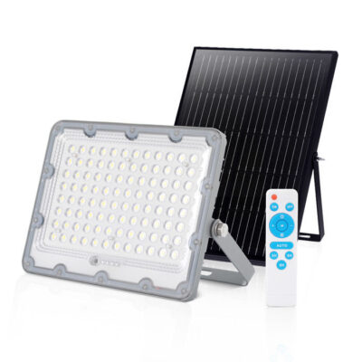 Στεγανός ηλιακός προβολέας LED 100W 6000K IP66 EVIVAK