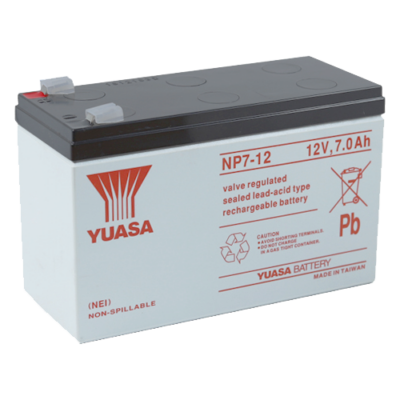 NP7-12 ΜΠΑΤΑΡΙΑ ΜΟΛΥΒΔΟΥ YUASA 7AH 12V ( ΣΤΕΝΟΣ ΠΟΛΟΣ ) YUASA