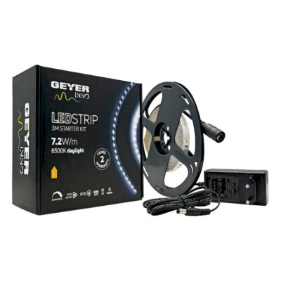 139251 LED Strip KIT 7.2W 12V 6500K IP20 3m + driver GEYER