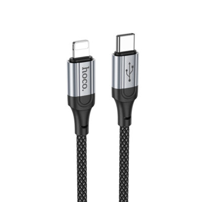 Καλώδιο Hoco X102 Fresh USB-C σε Lightning PD27W Braided Μαύρο 1m