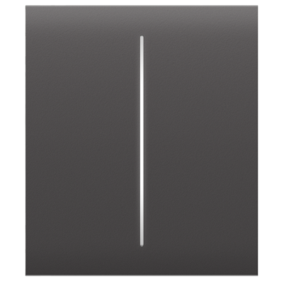 AJAX SYSTEMS - CENTER BUTTON (2-GANG) GREY