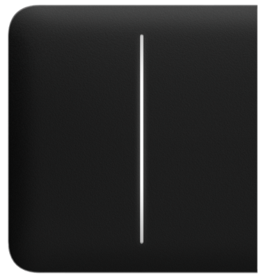 AJAX SYSTEMS - SIDE BUTTON (2-GANG) BLACK