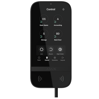 AJAX SYSTEMS -  KEYPAD TOUCHSCREEN BLACK