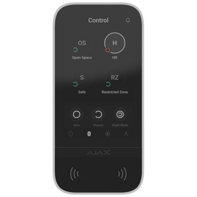 AJAX SYSTEMS -  KEYPAD TOUCHSCREEN WHITE