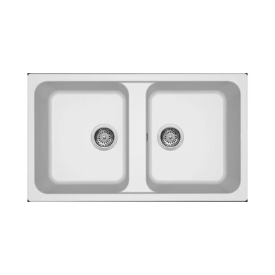 Νεροχύτης κουζίνας LIFE 450 Bianco 68 ELLECI 86x50cm