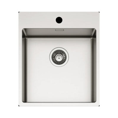 Νεροχύτης κουζίνας ανοξείδωτος COMPASS 400 Satinato ELLECI 44x51cm