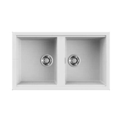 Νεροχύτης κουζίνας BEST 450 White 96 ELLECI 86x51cm