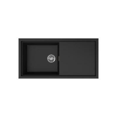 Νεροχύτης κουζίνας SINTESI 480 Black 86 ELLECI 100x50cm