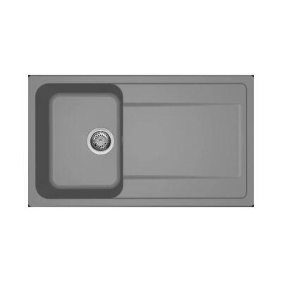 Νεροχύτης κουζίνας LIFE 400 Titanium 73 ELLECI 86x50cm