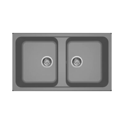 Νεροχύτης κουζίνας LIFE 450 Titanium 73 ELLECI 86x50cm