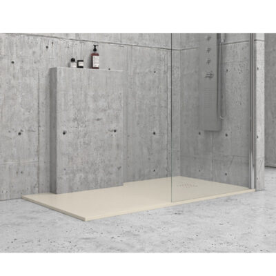 Ντουζιέρα τετράγωνη υψηλής αντοχής PIETRA Cream KARAG 80x80x2,5cm
