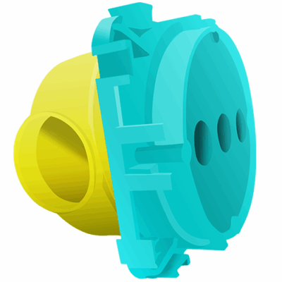114 | 114 | ELBOX™ ΜΠΕΤΟΥ ΔΙΑΚΟΠΤΗ ΙΡ45    Φ63xh38mm