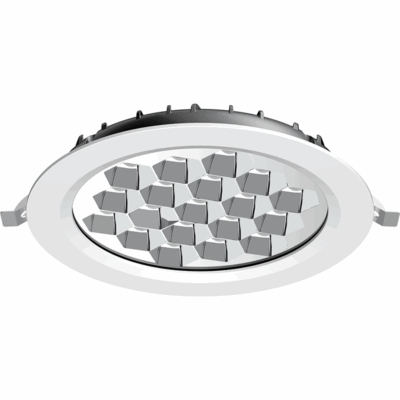 EL191036 | EL191036 | LED Panel Αλ/νίου Silver HighPower 34.5W|6500k|4250lm|Φ221x38mm|60°|+Driver|{enjoysimplicity}™