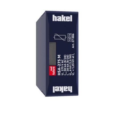 27086 | 27086 | HSA-275/1+1 Module | SPD T2+T3 | ΑΦΑΙΡΟΥΜΕΝΗ ΜΟΝΑΔΑ ΓΙΑ ΑΠΑΓΩΓOYΣ ΚΡΟΥΣΤΙΚΩΝ ΥΠΕΡΤΑΣΕΩΝ| Hakel®