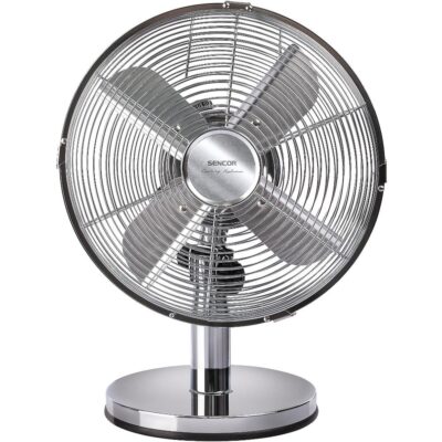 Επιτραπέζιος Ανεμιστήρας Sencor SFE 2540SL 30W Διαμέτρου 25cm με 3 Ταχύτητες και Σώμα απο Χρώμιο