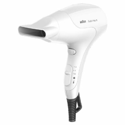 Πιστολάκι Μαλλιών Braun HD180 Satin Hair 1 Style & Go 1800W με 2 Επίπεδα Ταχύτητας Αέρα Λευκό