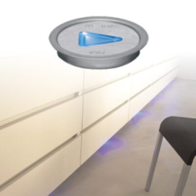 5954 | 5954 | ΕΥΕLED® ΠΟΡΕΙΑΣ ΣΕΤ 5 ΜΟΝΑΔΕΣ ΣΩΜΑ: INOX -  LED: 0,3W ΜΠΛΕ