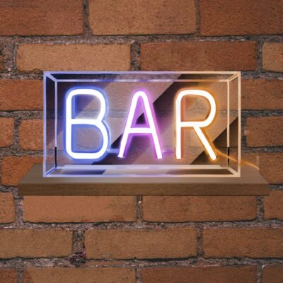 EL131208 | EL131208|NEON LED STRIPS BAR neon@transparent frame|USB ΚΑΛΩΔΙΟ 1mt|5V|230x40x127|{enjoysimplicity}™