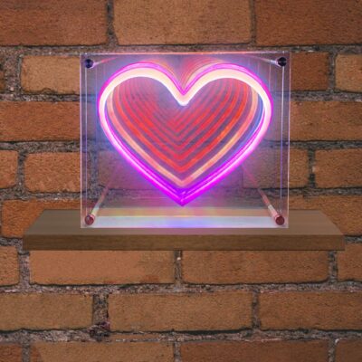 EL131211 | EL131211|NEON LED STRIPS HEART neon@transparent frame|USB ΚΑΛΩΔΙΟ 1mt|5V|300x50x200|{enjoysimplicity}™