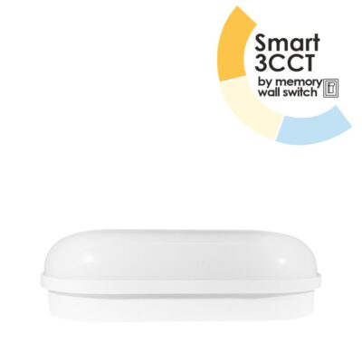 EL190621 | EL190621 | LED CΑRETTA™ 8W SMART 3CCT 3000K-4000K-6500K IP65|600lm|157x80xh46mm|WHITE {enjoysimplicity}™