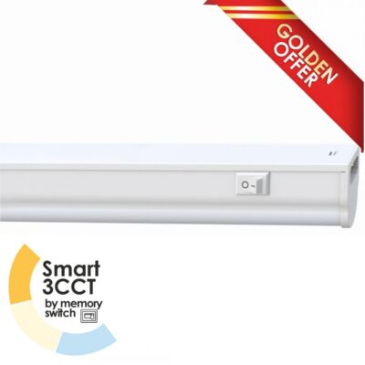 EL199401_MS | EL199401_MS | LED T5 SMART 3CCT ΜΕ MEMORY SWITCH | ΔΕΝ ΠΕΡΙΕΧΕΤΑΙ ΚΑΛΩΔΙΟ | 3.5W | 330/395/350lm | 3000k/4000K/6500k | 312x27xh37mm