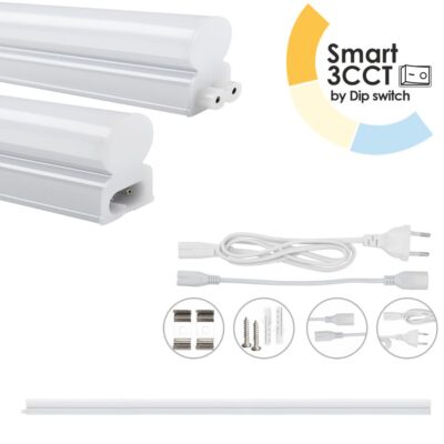 EL199413 | EL199413 | LED T5 Batten 12W|1200lm|3CCT3000-4000-6500k by Dip switch|887x22.5xh36mm|{enjoysimplicity}™+cable 1mt+cable 15cm