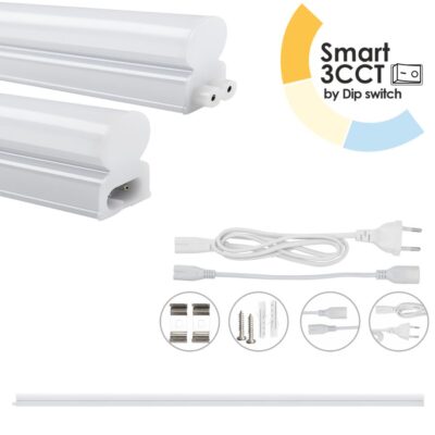 EL199414 | EL199414 | LED T5 Batten 16W|1600lm|3CCT3000-4000-6500k by Dip switch|1187x22.5xh36mm|{enjoysimplicity}™+cable 1mt+cable 15cm