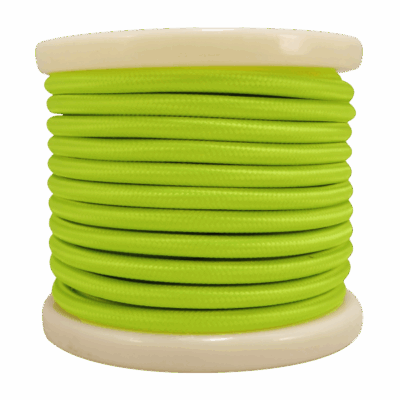 EL330003 | EL330003 | Textile Cable 2x0.75mm²- ρολό 10mt - ΠΡΑΣΙΝΟ ΦΩΣΦΟΡΙΖΕ
