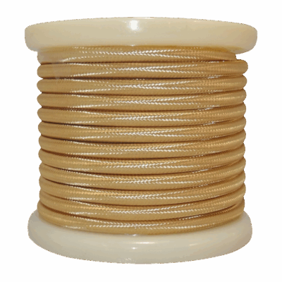 EL330008 | EL330008 | Textile Cable 2x0.75mm²- ρολλό 10mt - ΧΡΥΣΟ ΓΥΑΛΙΣΤΕΡΟ